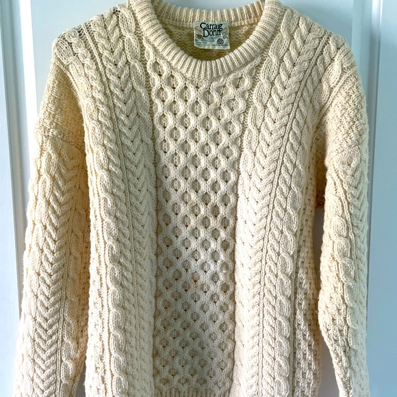 Sweaters - Irish Aran Fisherman sweater